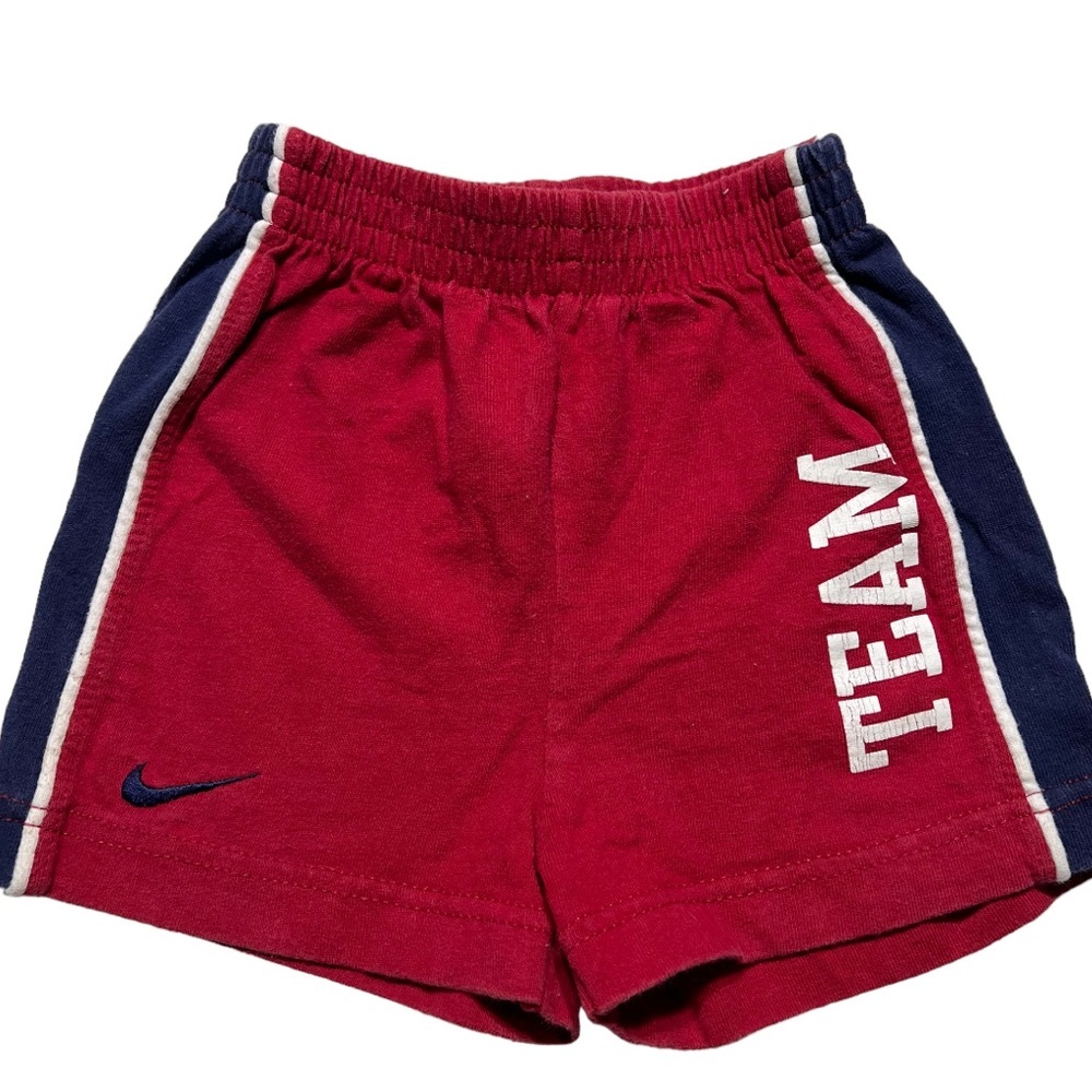 Nike vintage 12 month sweat shorts boys 90s red